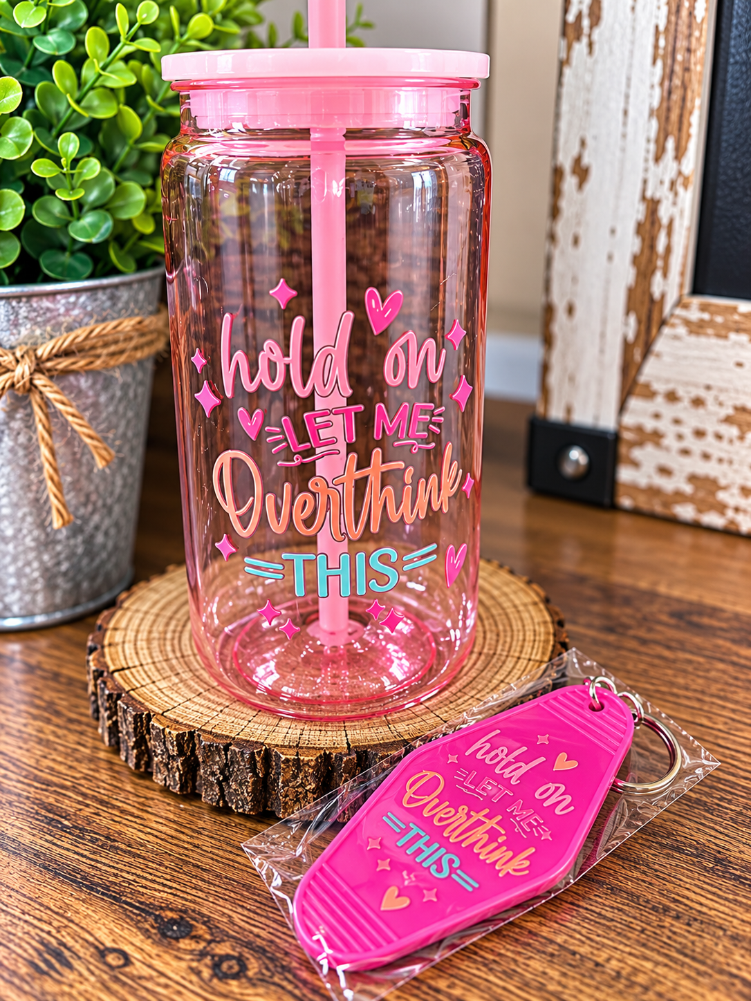 Acrylic Cups With Keychains