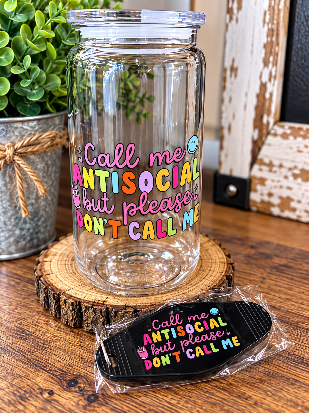 Acrylic Cups With Keychains