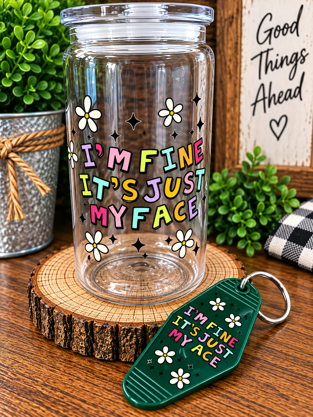 Acrylic Cups With Keychains