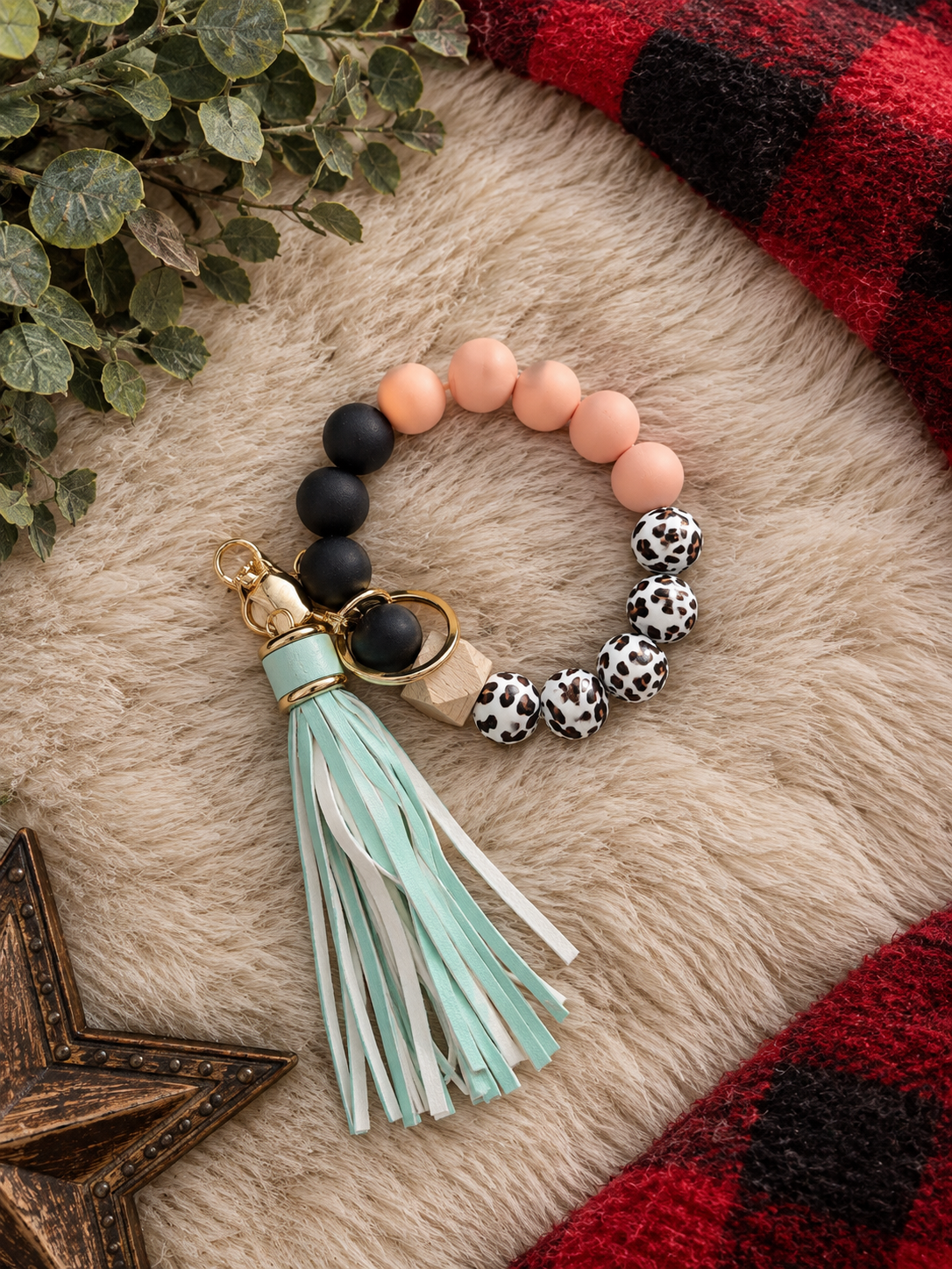 Beaded Keychain Wristlets