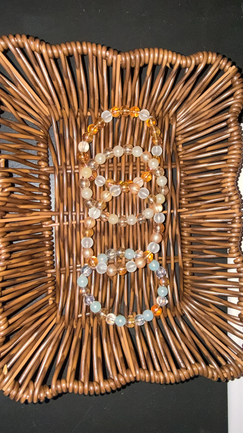 Glass Bead Bracelets 6in