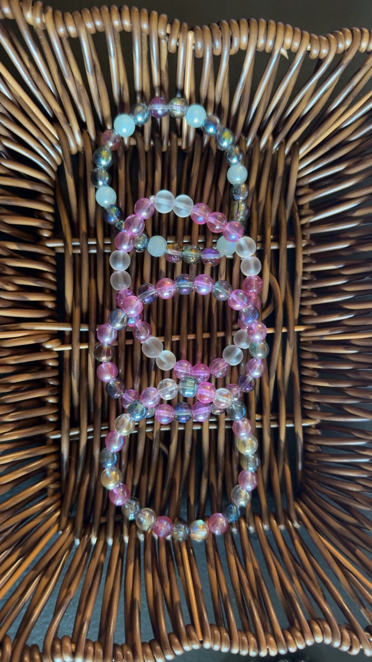 Glass Bead Bracelets 6in