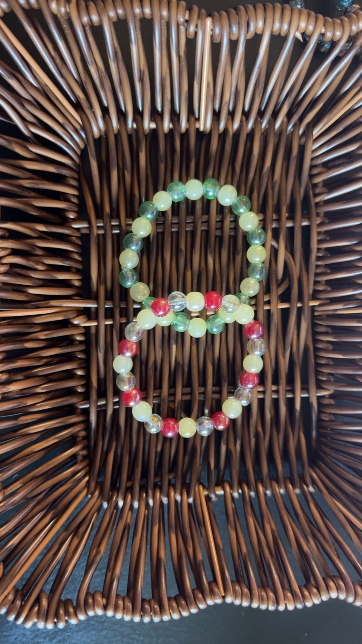 Glass Bead Bracelets 6in