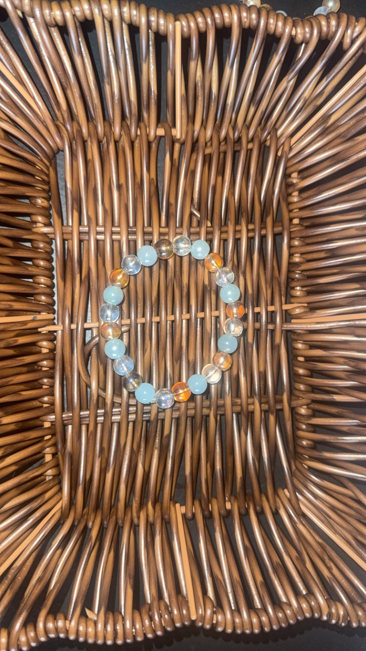 Glass Bead Bracelets 6in