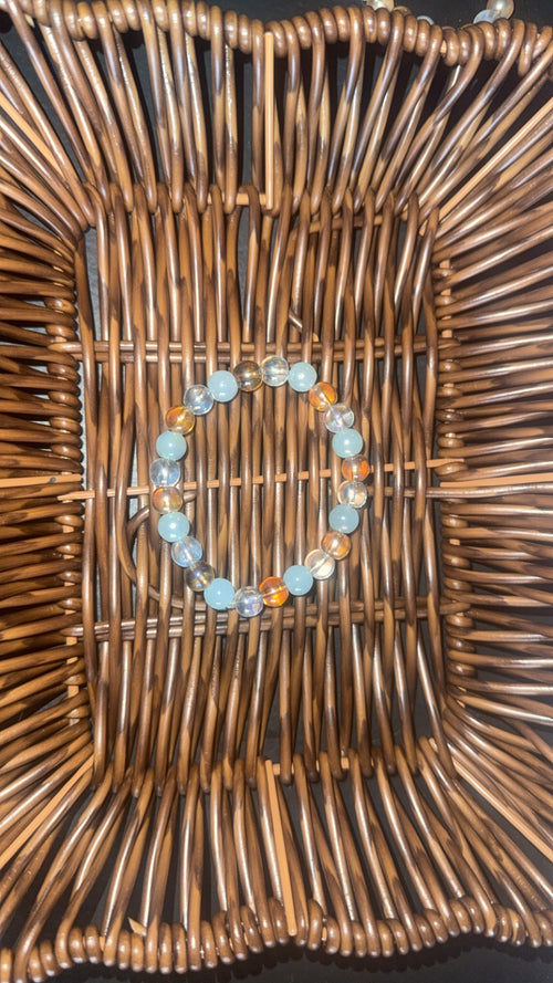 Glass Bead Bracelets 6in