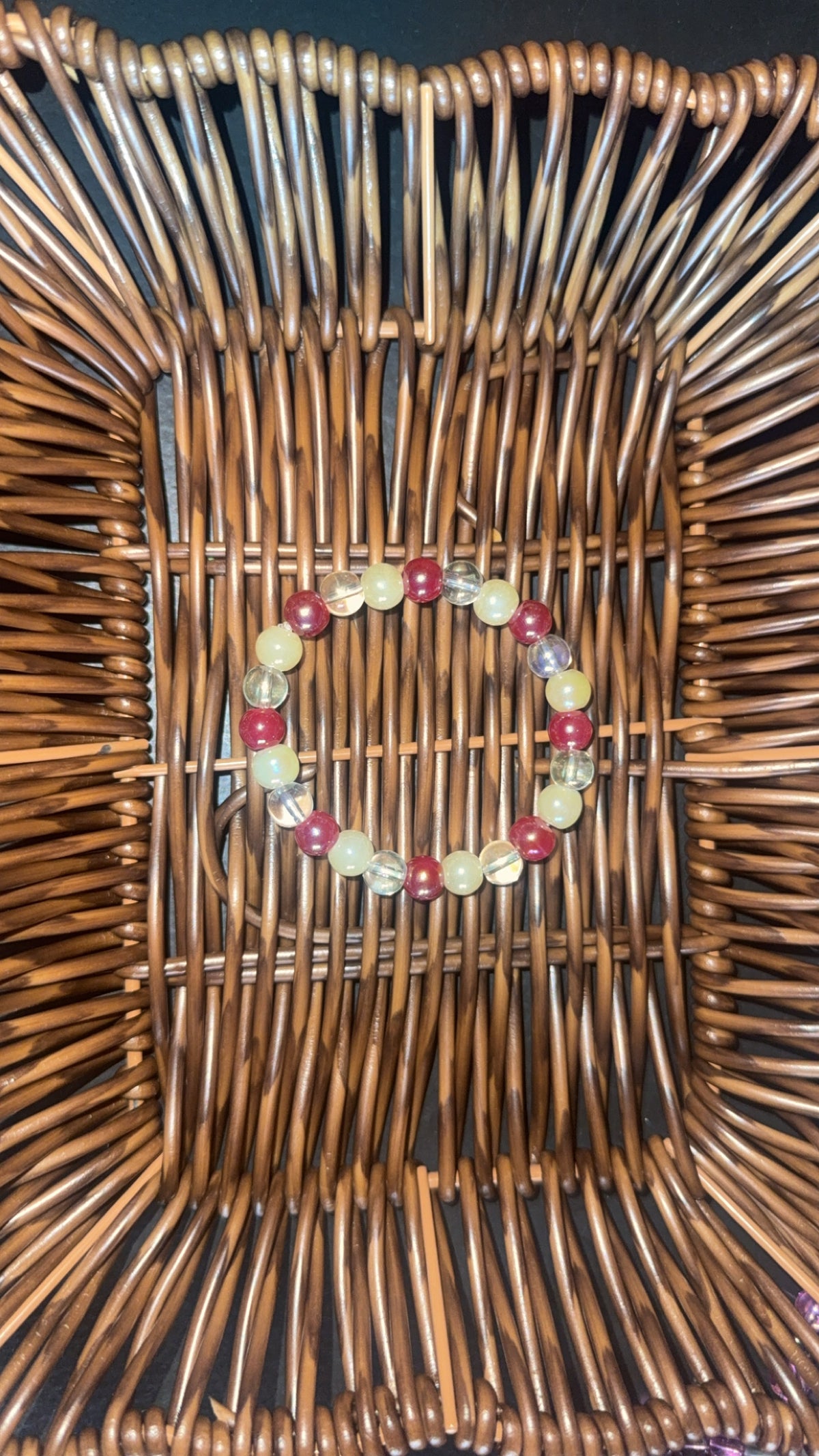 Glass Bead Bracelets 6in