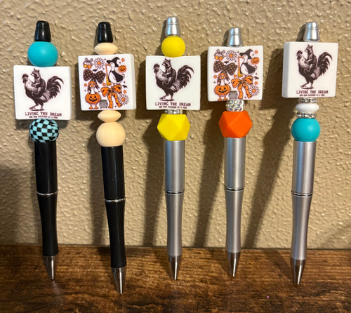 Beaded Pens With Focal Beads